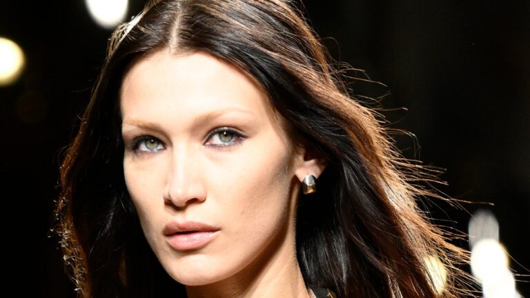 Bella Hadid Is Getting into Her Villain Period With This Pin-Straight, Knee-Size Ponytail — See Images