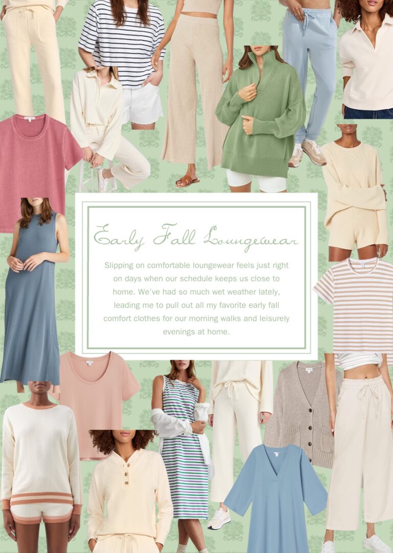 Early Fall Loungewear – Julia Berolzheimer
