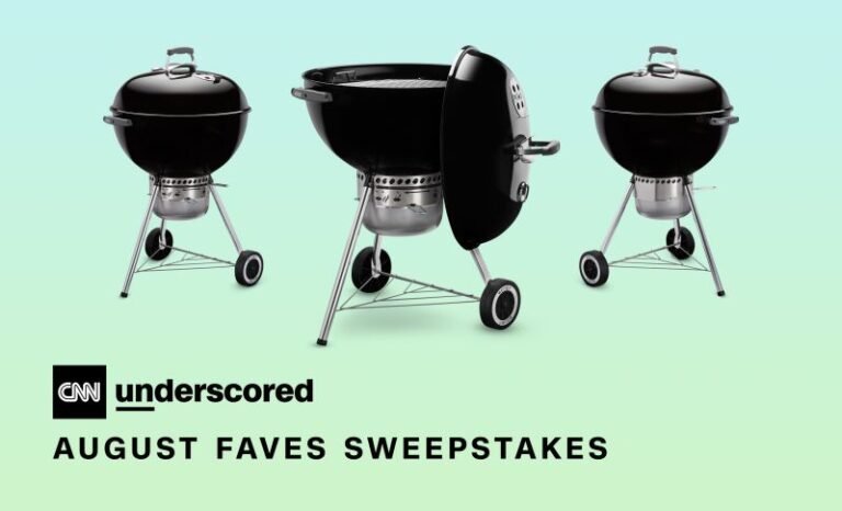 Enter to win a Weber Unique Kettle Premium Charcoal Grill within the August Underscored Faves Sweepstakes