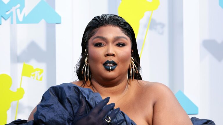Solely Lizzo May Pull Off a Gargantuan Robe and a Lip Ring on the 2022 VMAs — See Photographs
