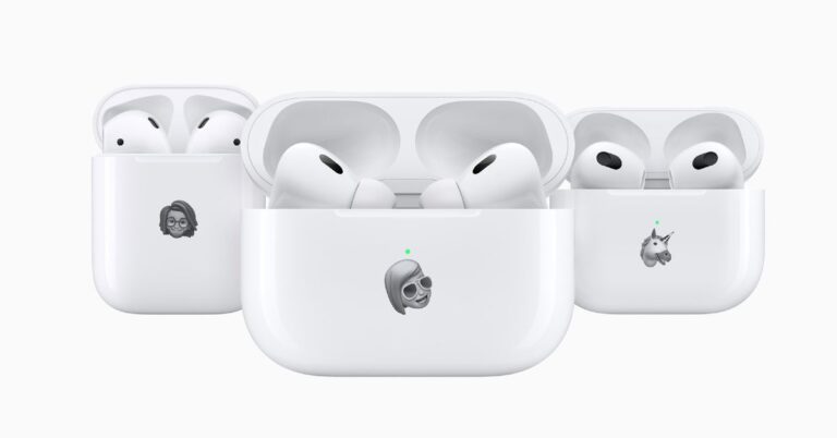 All of the AirPods fashions in contrast: AirPods, AirPods Professional, and AirPods Max