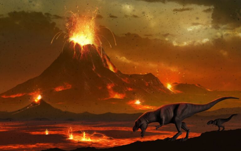 An asteroid and volcano ‘double punch’ doomed the dinosaurs: study