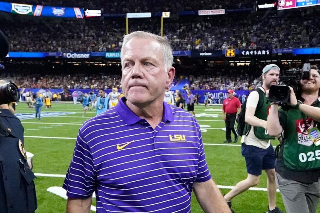 Brian Kelly's LSU football debut goes up in smoke in most alarming way