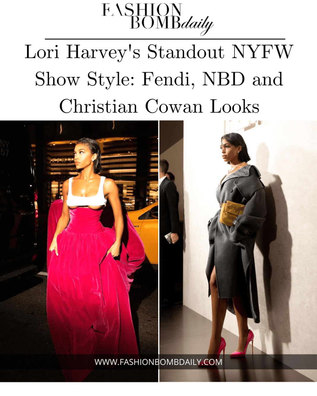 Fendi, NBD and Christian Cowan Looks