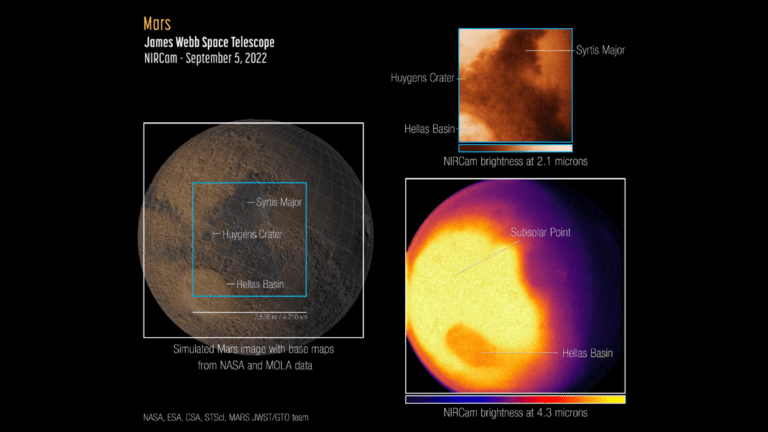 James Webb Space Telescope’s 1st images of Mars reveal atmosphere secrets