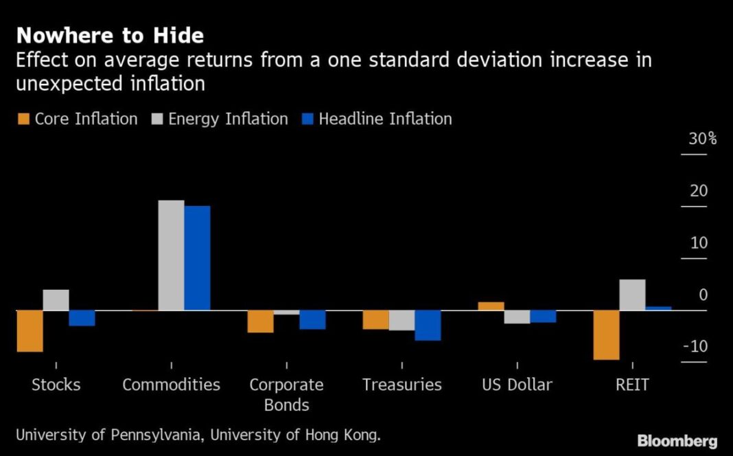 Markets Roiled by Inflation Leave Investors With Nowhere to Hide