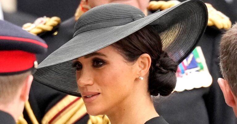 Meghan Markle Wears Earrings Gifted By Queen Elizabeth To Monarch’s Funeral