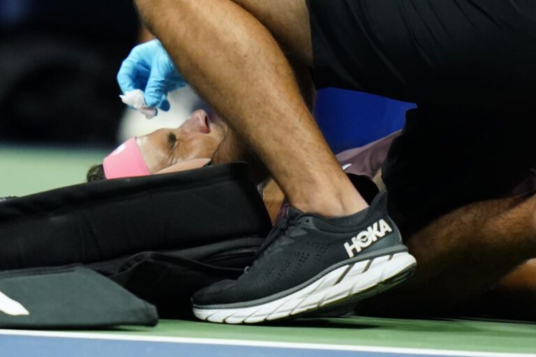 Nadal’s nostril bloodied by personal racket at US Open in victory
