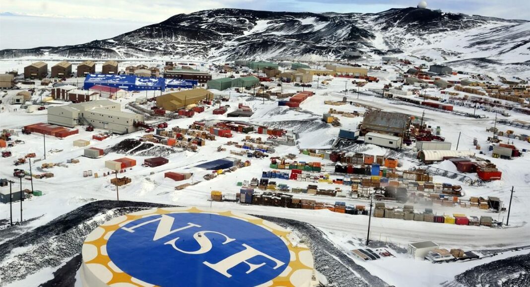 McMurdo Research Station in Antarctica.