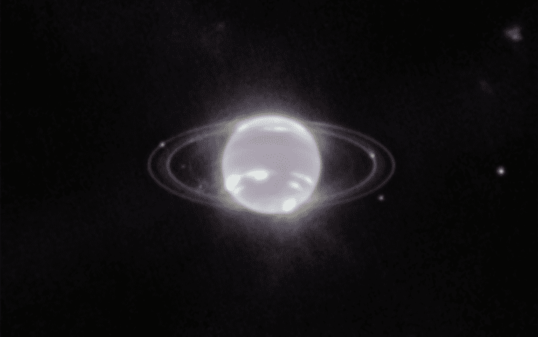 Sparkly Image of Neptune’s Rings Comes into View from JWST