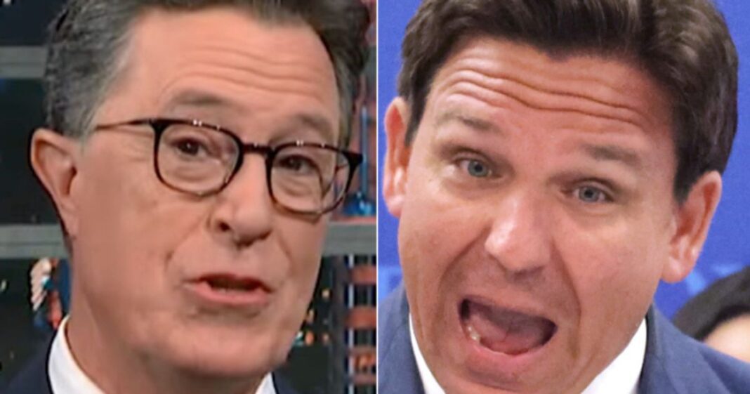 Stephen Colbert Wrecks ‘Gaping' A**hole Ron DeSantis With A Brutal Fact-Check