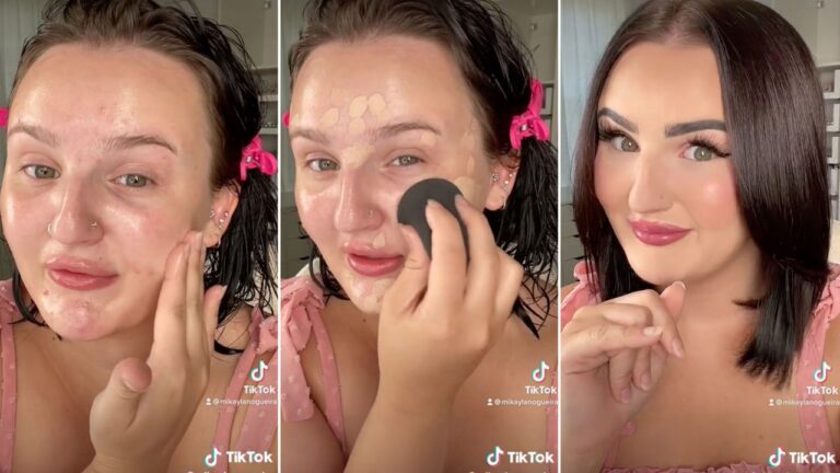 TikTok Users Love the Viral “Sticky Method” For Covering Acne and Dark Spots — See Video