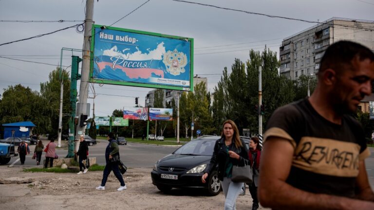 Ukrainians in Kremlin-backed territory vote whether to join Russia in ‘sham referenda’