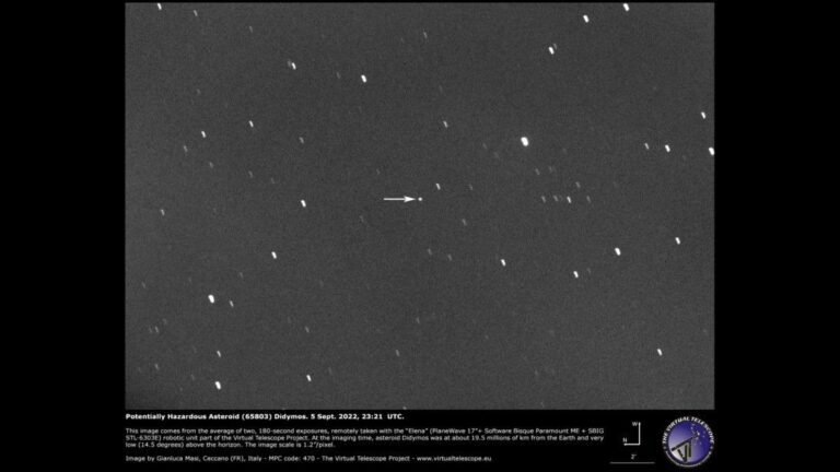 Watch NASA’s DART asteroid impact through telescopes in webcast