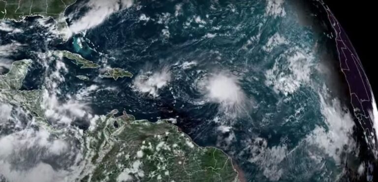 Weather satellites track Tropical Storm Fiona in the Atlantic