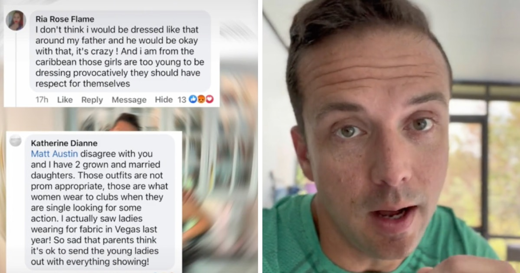 A Dad Shuts Down The People Criticizing His Daughters' Homecoming Dresses