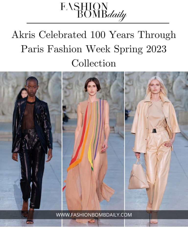 Akris Celebrated 100 Years Through Paris Fashion Week Spring 2023 Collection