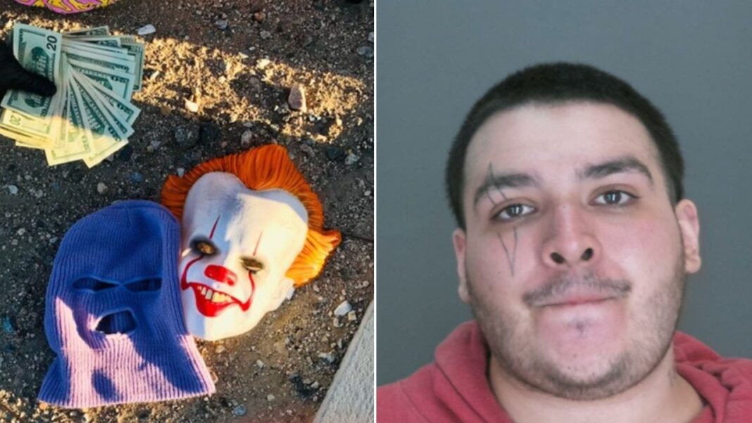 California man arrested for allegedly assaulting and robbing women while in Pennywise clown mask