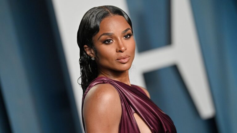 Ciara Is Basically Unrecognizable With Her Platinum Blonde Blunt Bangs — See Photos