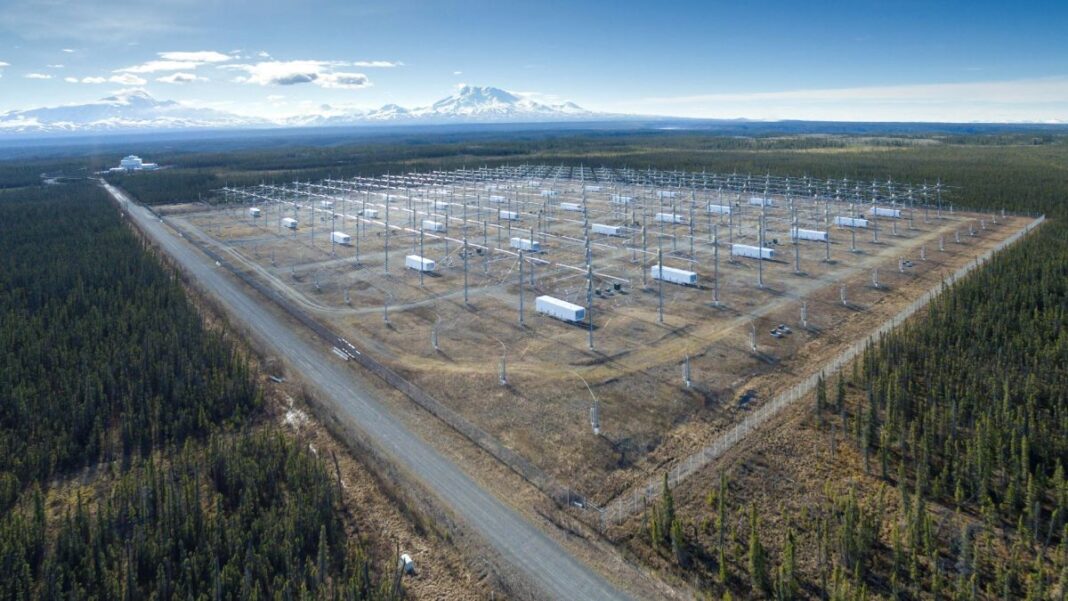 The antenna array at the High-Frequency Active Auroral Research Program.