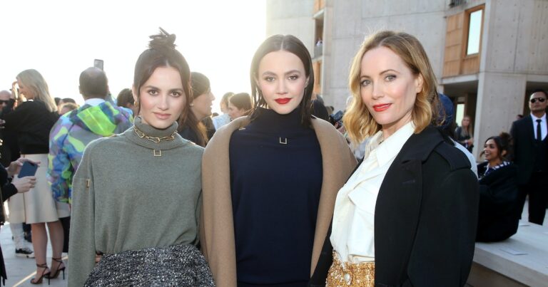 May We All Grow Up To Be Leslie Mann And Her Daughters At Paris Fashion Week