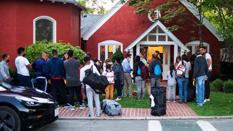 Migrants sent to Martha’s Vineyard have left shelter at military base for alternative housing, other states