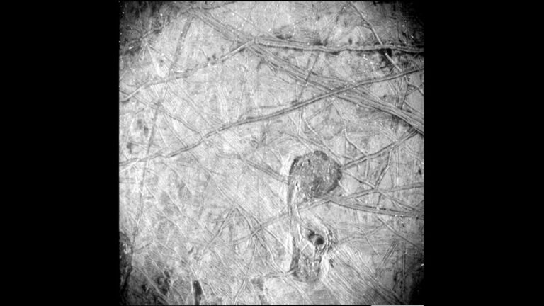 NASA’s Juno spacecraft snaps its most detailed view of Jupiter’s icy moon Europa