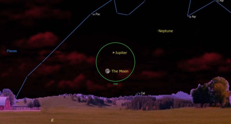 See the moon visit Jupiter Saturday evening (Oct. 8)