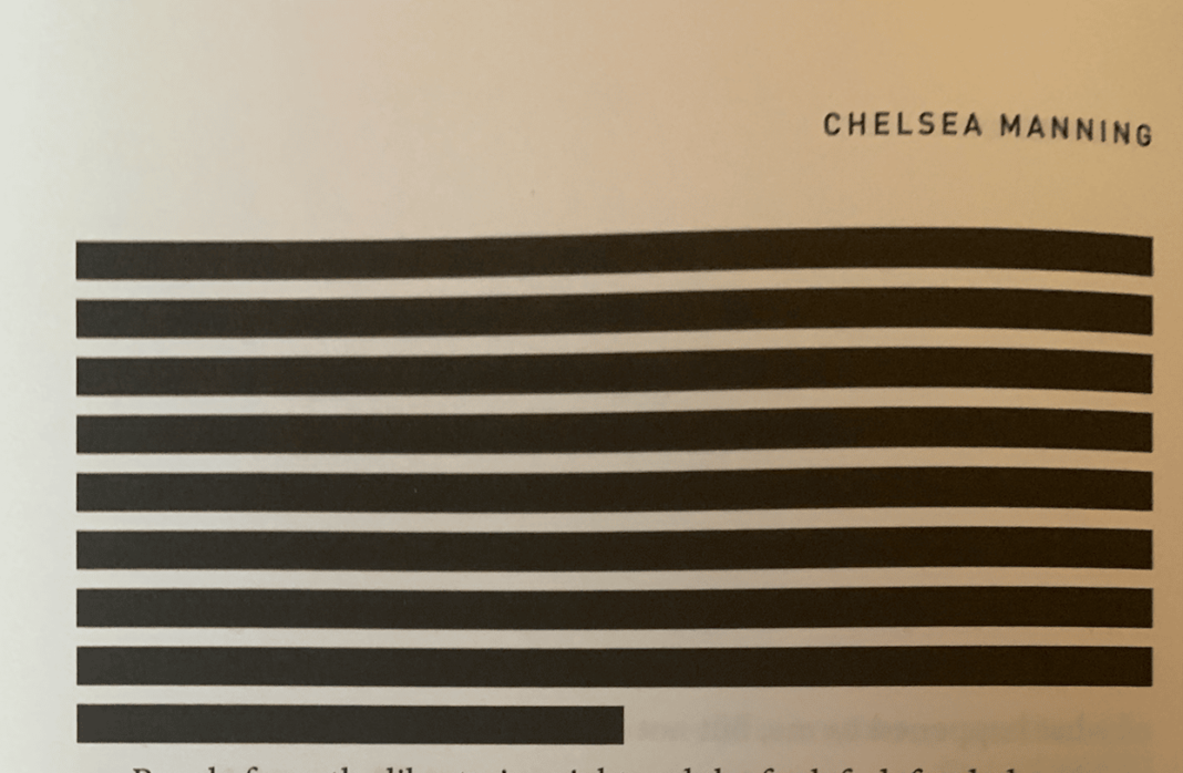 The Parts Of Chelsea Manning's Book That The US Censored