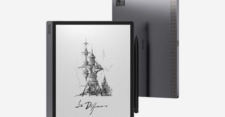 This tablet pairs an E Ink display with a… 16-megapixel rear camera?