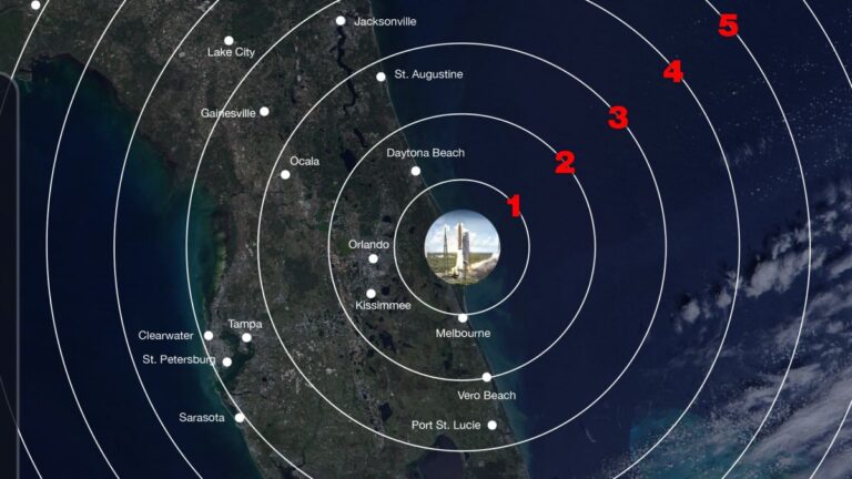 Artemis 1 moon rocket launch will light up Florida coast (map)