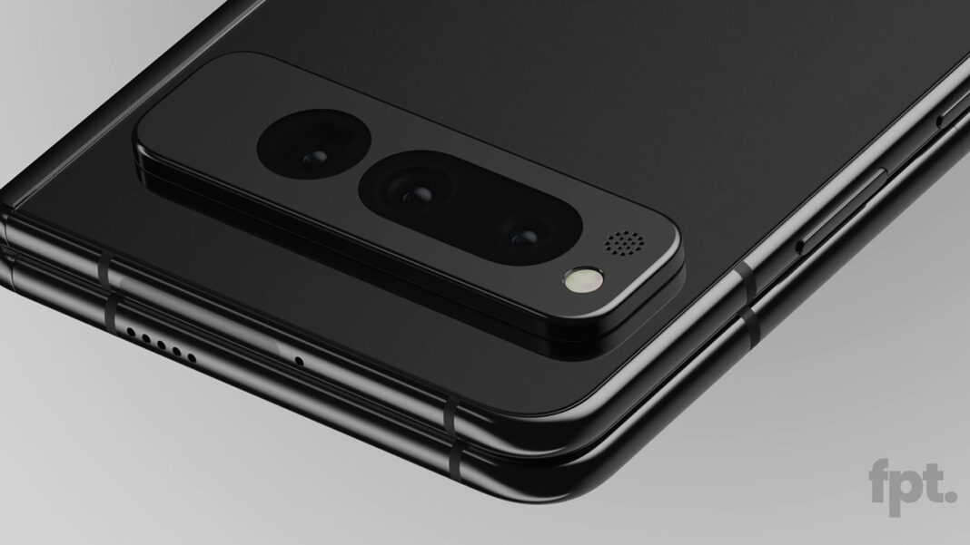 Google Pixel Fold Opened Render 2022