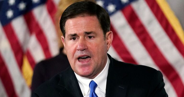 Republican Arizona Gov. Doug Ducey Meets Katie Hobbs, Offers Congratulations On Win