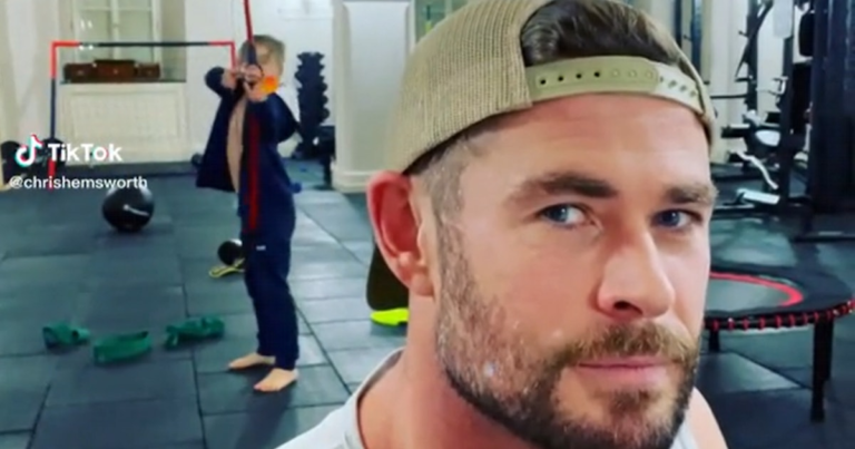 Chris Hemsworth Let His Kid Shoot Him With A Rubber Arrow 63 Times