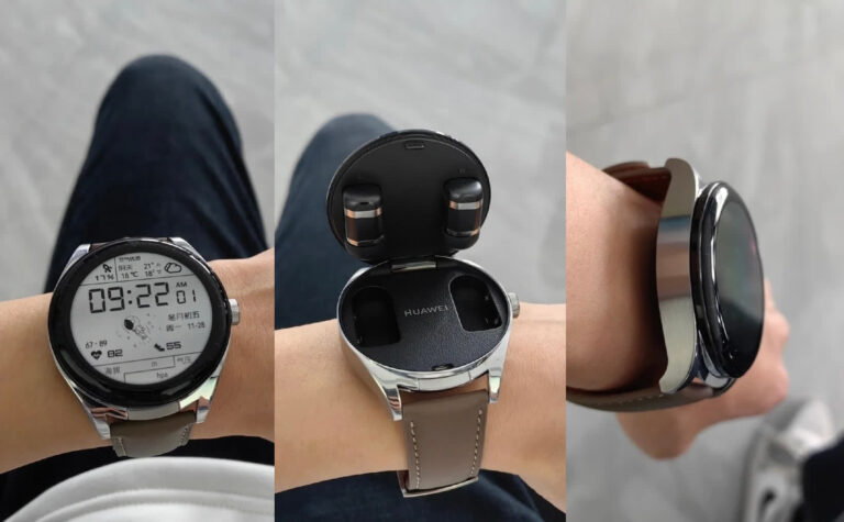 Huawei’s latest smartwatch has a storage compartment for wireless earbuds