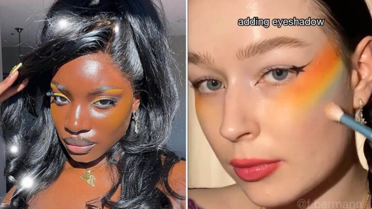 Instagram Is Obsessed With Orange, Yellow, and Blue Blush — See Photos