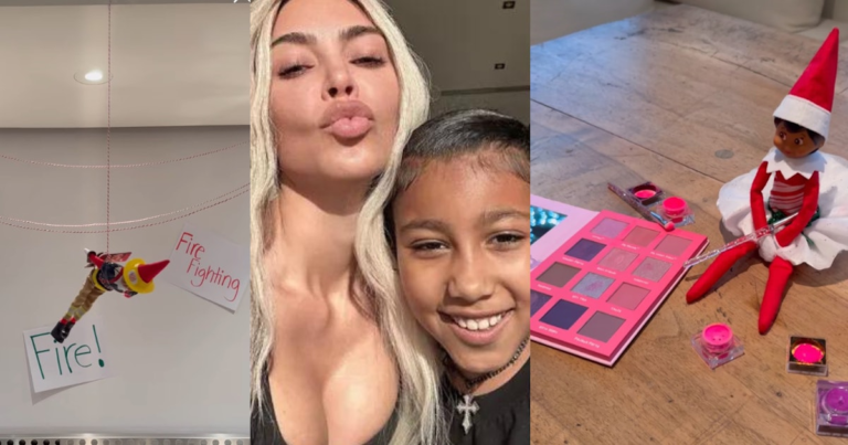 Kim Kardashian Gave Her Daughter North Elf On The Shelf Duties This Year