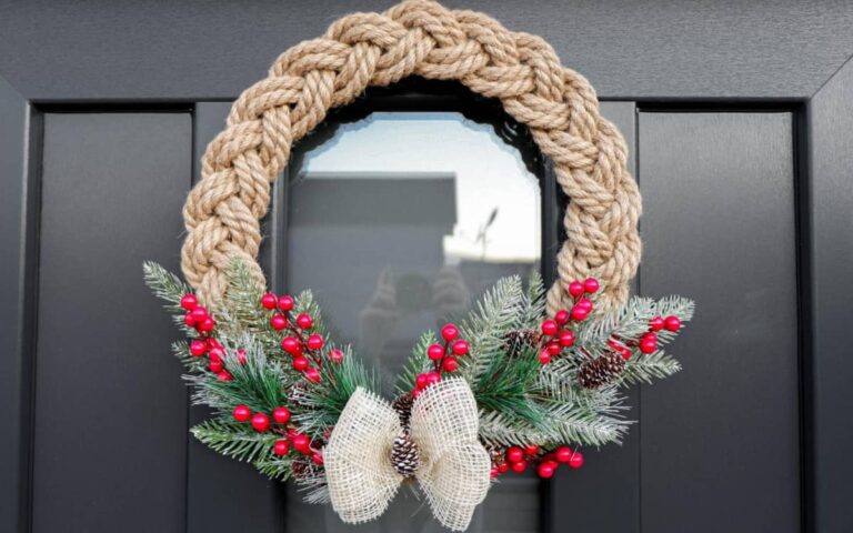 Rope Wreath Tutorial- Easy To Customize For Holidays