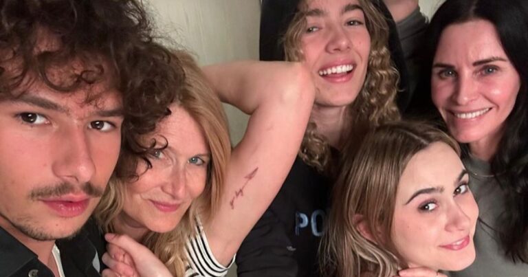 Courteney Cox, Laura Dern And Their Kids All Got Matching Tattoos