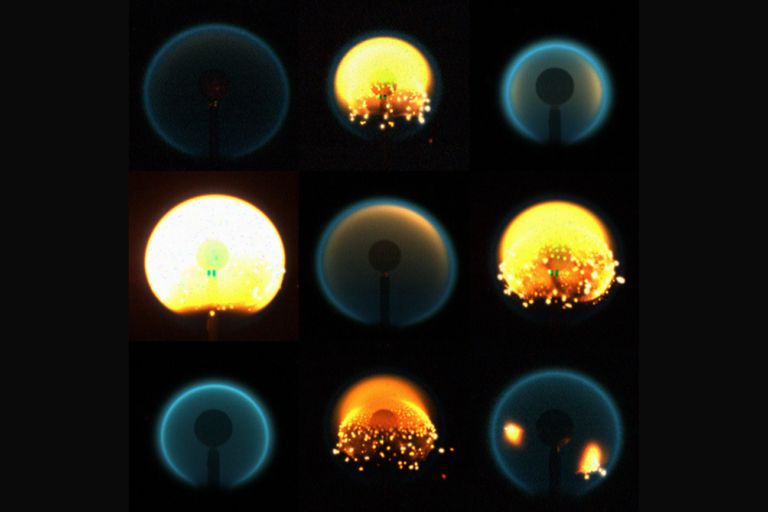 Great Balls of Fire: How Flames Behave in Space