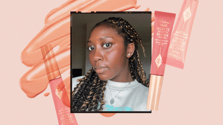 We Tried Charlotte Tilbury’s Highly Anticipated Pillow Talk Blush Wand | See Photos