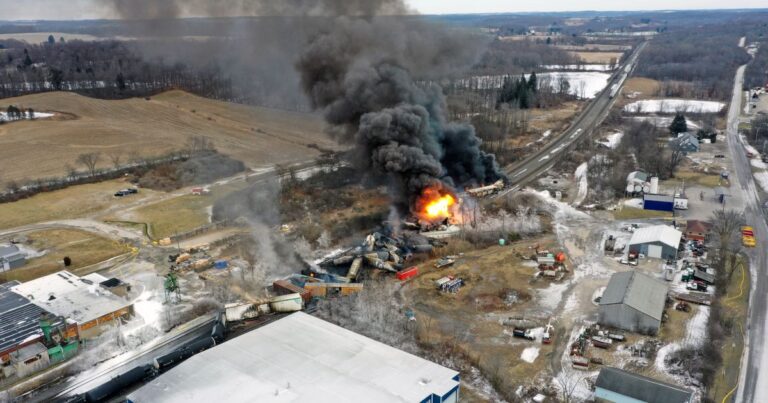 Ohio Town Takes Resident Questions On Derailment, Chemicals