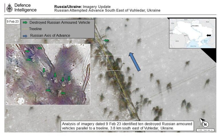 Satellite pictures show elite Russian unit ‘destroyed’