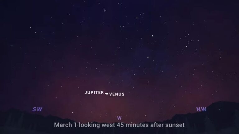 Don’t miss Venus and Jupiter shine at their closest until 2032 tonight!