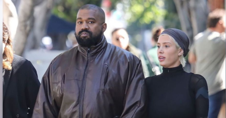 Kanye West and Wife Bianca Sensori Go Shopping on Melrose Wearing Balenciaga