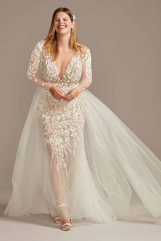 13 Two-In-One Plus Size Wedding Gowns (We LOVE a Big REVEAL!)