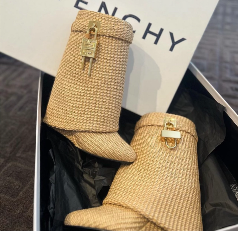Givenchy is Taking Their Shark Lock Boots to the Next Level With Their New ‘Raffia’ Style