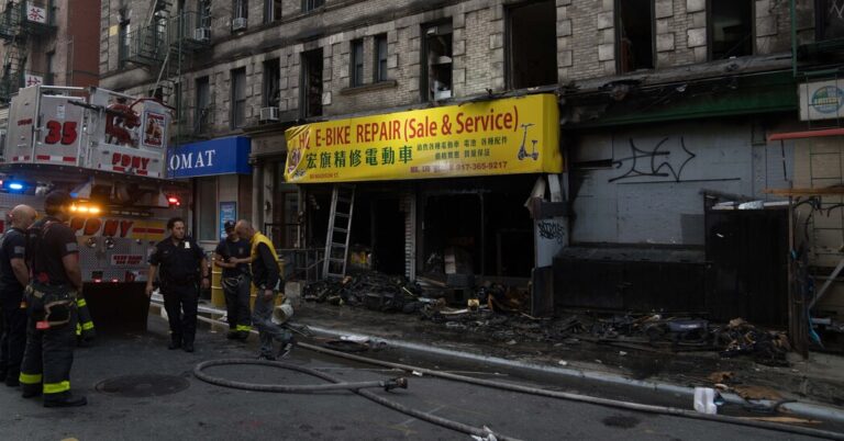 4 Die in NYC Fire That Began at E-Bike Shop Near Chinatown