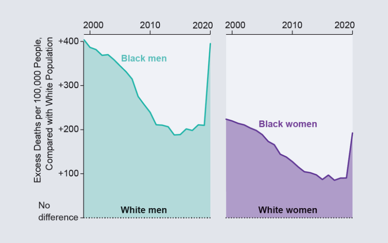 Death Rates among Black People in the U.S. Are Rising after Falling