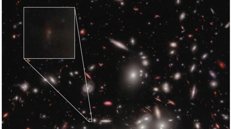 James Webb Space Telescope spots faintest galaxy yet in infant universe